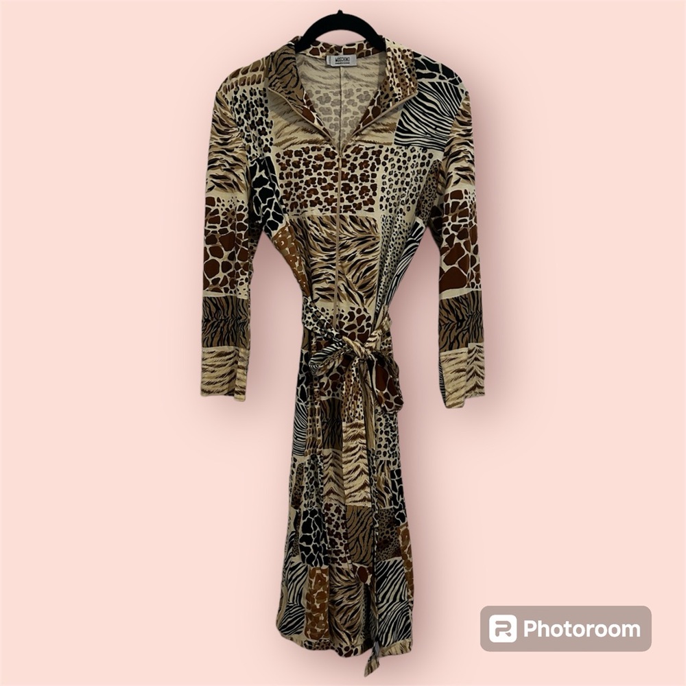 Vintage Moschino Animal Print Dress